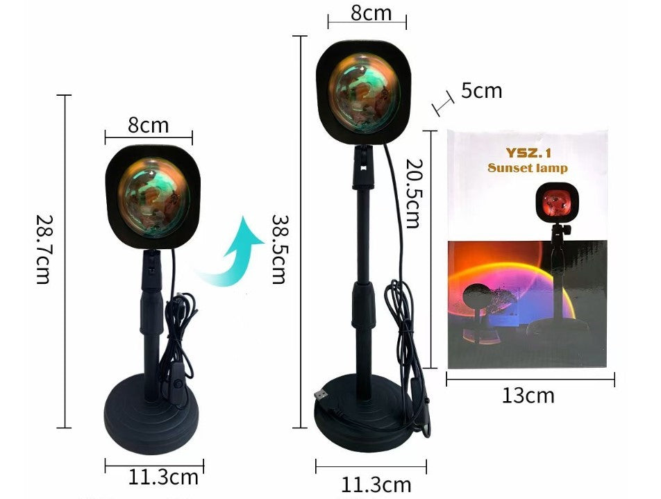 Sunset projection lamp casting a warm glow – view 6