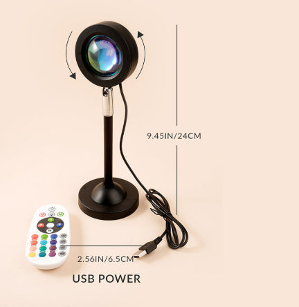 Sunset projection lamp casting a warm glow – view 5