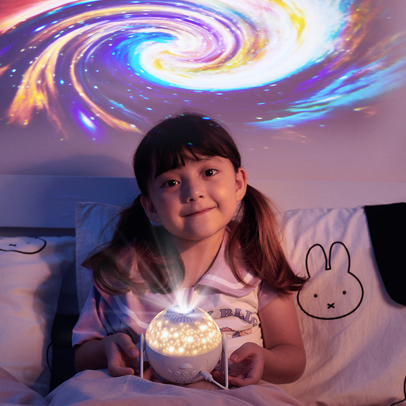 Galaxy star projector night light – view 2