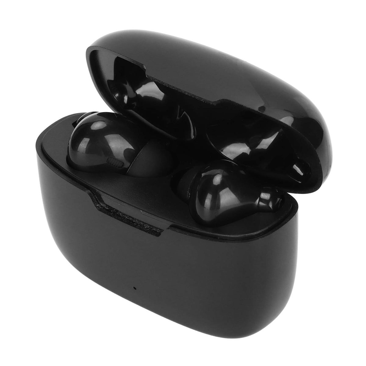 Black translator earbuds charging case