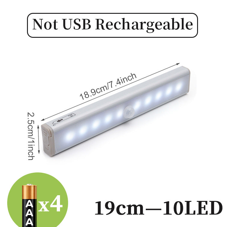 Motion sensor LED light bar, USB rechargeable – view 2